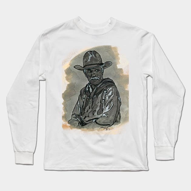 Lonesome Dove - Captain Agustus McCray Long Sleeve T-Shirt by BladeAvenger